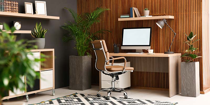 Modern home office fitout