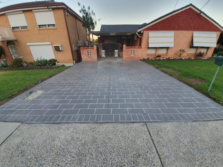 Stenciled Driveway in Greystanes 01