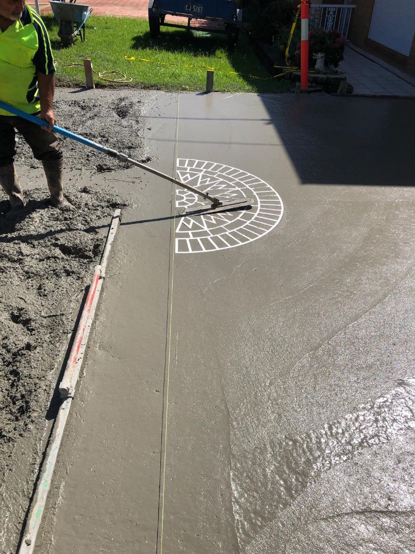 Stenciled Driveway - Greystanes - Marcassa Constructions